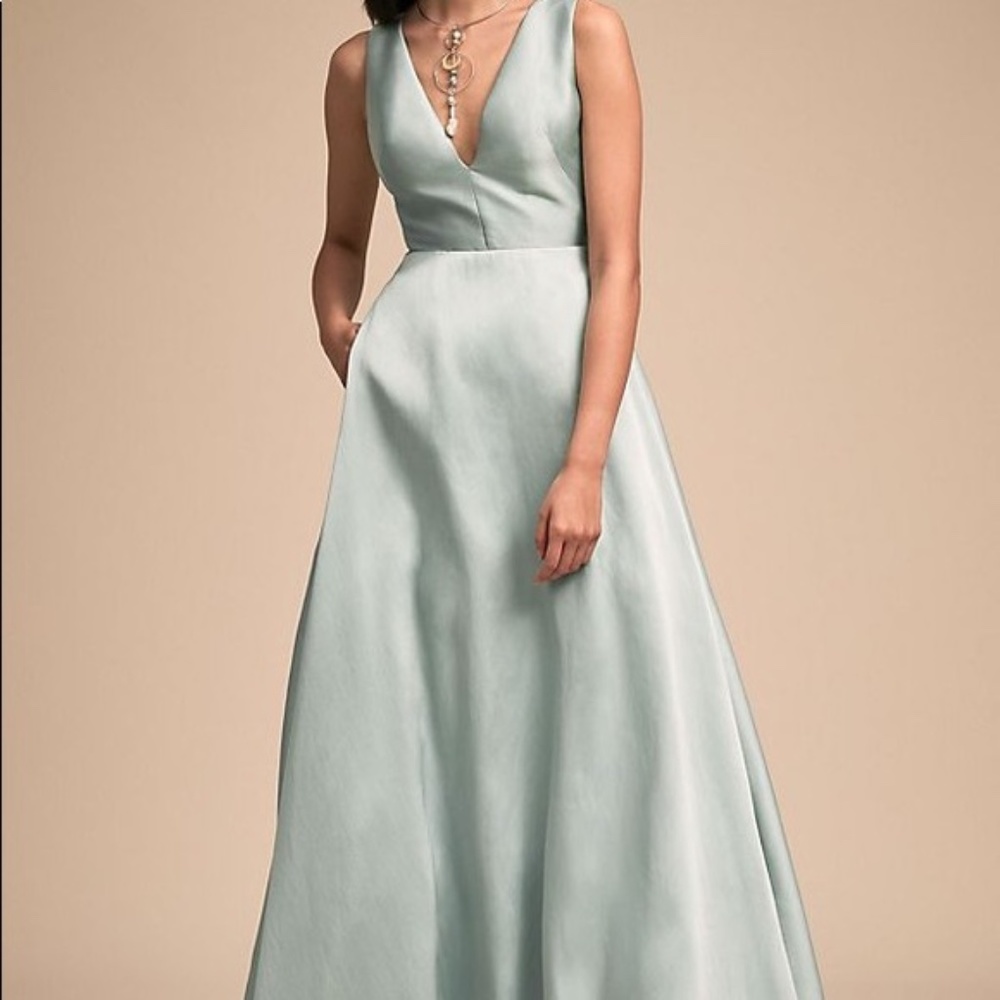 Monique Lhullier Evening Gown in sky blue